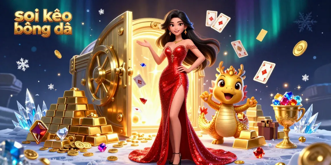 Soi kèo bóng đá expert analyzing game strategies, surrounded by treasures and vibrant casino elements