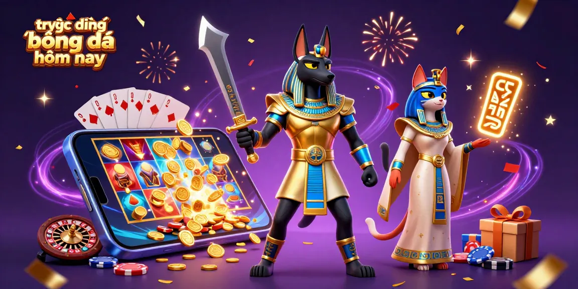 Experience the thrill of trực tiếp bóng đá hôm nay with engaging 3D visuals showcasing dynamic casino elements.